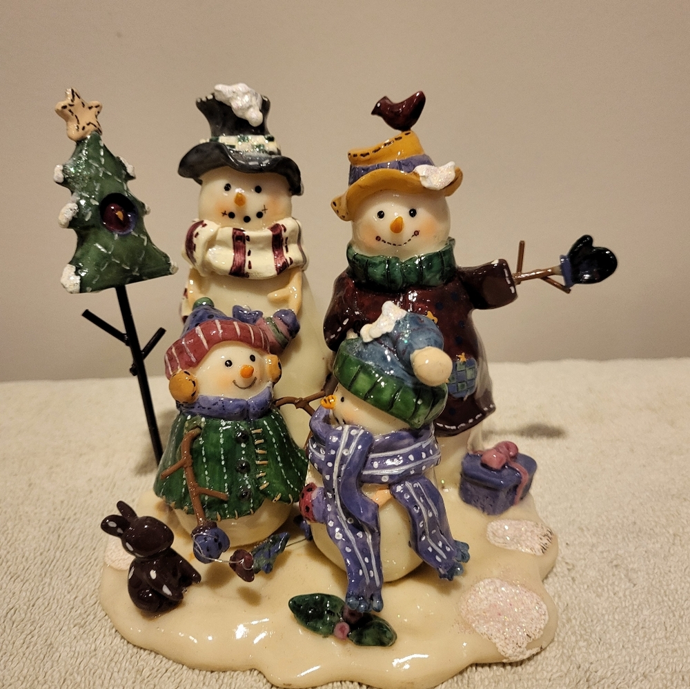 Christmas Decoration Snowman Family